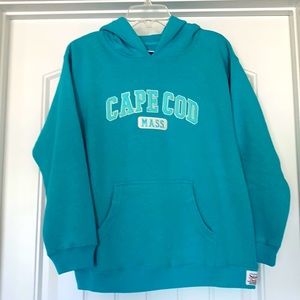 NWT Cuffy’s Cape Cod Teal Hoodie, Kids 14